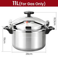3L/7L/11L/15L  Multifunctional Aluminum Pressure Cooker Four Fold Protection Heavy-Duty Explosion-Proof Cooking Pots for Gas Cooker Pot