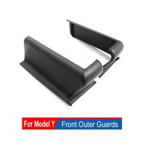 Upgraded Anti Kick Seat Corner Slide Rail Cover Side Track Pad Protector For Tesla Model Y - Interior Accessories 2PCS gray