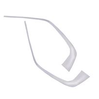 2Pcs Car Chrome Stainless steel Front Grill Grille Cover Decorative Trim Strips Mouldings Fit for Toyota Rav4 2019 gray