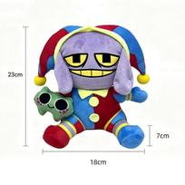 New The Amazing Digital Circus Pomni & Jax with frog Figure Puppet Figurine Plush Toy Cotton Doll Decoration Christmas Gifts blue