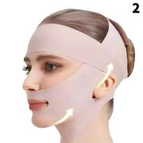 Double-Deck Face Slimming Bandage Face Lifting Belt V Line Face Slimming Strap Double Chin Tightener Slim Strap Facial Mask Tool as the picture beige
