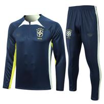 France Mbappe football jersey Brazil Portugal England Netherlands long-sleeved half-pull training jersey children's jersey XL