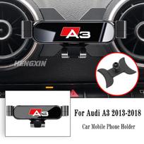 2026 Karštas automobilio mobiliojo telefono laikiklis Audi A3 S3 8V 2014-2025 Oro išleidimo angos laikiklis Stovas GPS Gravitacinis navigacijos laikiklis Automobilio priedai