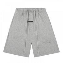 ESSENTIALS Men Women Casual Set Short Sleeve T-Shirt Shorts Streetwear Outfit L gray