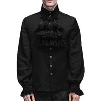 Men Kids Steampunk Trench Coat / Shirt Vintage Prince Overcoat Medieval Renaissance Jacket Victorian Edwardian Cosplay Costume 145 black