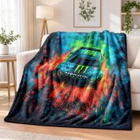 Monster Energy Flannel Throw Blanket Soft Warm Cozy For Sofa Bed Indoor Home Bedroom Use 130cmx150cm