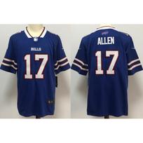 2026 NFL Buffalo Bills Second Generation Embroidered Short Sleeve Jersey Men Football Sports Game Training Shirt Blue No.17