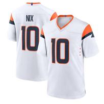 Denver Broncos NFL Football Jersey Mens Quick Dry Embroidered Team Uniform Size 2 White 10 white