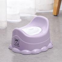 Anti-leakage Potty Girls Baby Hygiene Toilet Infant Urinal Basin Urination Plastic Pot Baby Urinal purple-With Cover