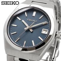 SEIKO Sapphire 100M Water Simple Watch, Quartz, Crystal, Resistant, Design, Women's, Gray-Blue, SUR575P1 gray