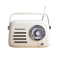 Bluetooth Radio With Metal Handle Vintage Cuisine Cream 2.0