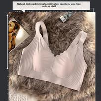 Ultra Thin Soft Support Jelly Bra for Women with Large Chest, Small and Seamless Without Steel Ring, Gathered and Supported Bra M pilka