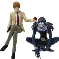 Anime Deathed Noted Yagami Light Ryuk Noodle Stopper Figure Sitting Posture Pvc Figurine Desktop Ornament Collectible Model Toy
