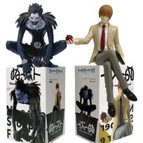 Anime Deathed Noted Yagami Light Ryuk Noodle Stopper Figure Sitting Posture Pvc Figurine Desktop Ornament Collectible Model Toy