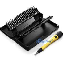 Wiha Wiha Zai home micro bit set, 42 pieces (black, incl. bit holder with E