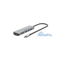 MANHATTAN USB-C PD to HDMI 9-in-1 4K docking station Gray