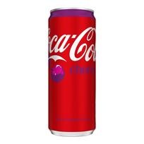 1 Can Of German Coca-Cola Cherry 330Ml red
