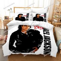 Michael Jackson patalynės komplektas Viengulis Twin Pilnas Queen King Dydis Muzikinis genijus Patalynės komplektas Paauglio miegamojo antklodės užvalkalų komplektai 015 EU Single 135*200cm/53x79in 3pcs
