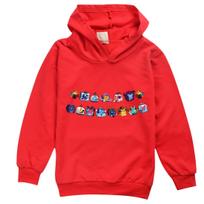 Game Blox Fruits Costume Kids Cartoon Clothes Toddler Girls Hooded Sweatshirts Children Pullover Coats Baby Boys Casual Outwear 160 red
