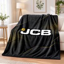 JCB Printed Flannel Blanket Warm Comfort Bed Throw For Indoor Home Decoration 80cmx120cm