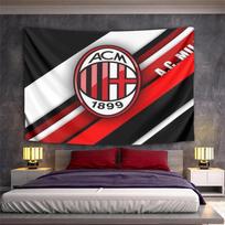 AC Milan logo red and black design Patterned tapestry for bedroom and living room home decor sofas. 150x200cm(59x78in)
