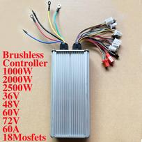 48V 60V 72V 2000W/2500W E-bike Controller 45A /60A 18 MOSFET DC Controller Dual Mode For Electric Scooter Bike Speed Motor