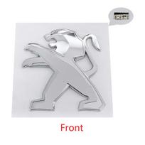 ABS Plastic Car Front Grille Emblem Rear Trunk Badge for Peugeot 508 Car Modified Stickers Replacement Accessories for 508