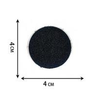 New camouflage self-adhesive Velcro clothing uniform LOGO patch tactical style hook face wool cloth sticker round black rough surface (4*4cm) black