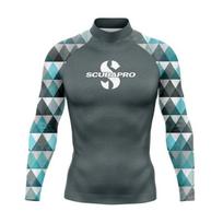 UPF 50 Long Sleeve Rash Guard Diving Surfing Swimming UV Protection Quick Dry Neoprene-Free Wetsuit Top XXXL