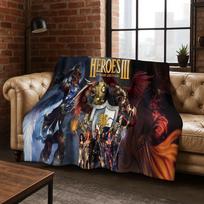 Retro Heroes of Might and Magic Žemėlapių Žaidimų Menas Flanelinis pledas, Jaukus minkštas užklotas namams Miegamajam Lovai Sofai Dangalas Dovana vaikams 100cm*130cm