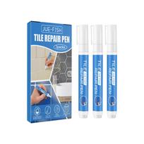 3 Packs Tile Grout Paint Pen Waterproof Mildew Proof White Tile Paint Marker Tile Repair Beauty Pen for Walls Floors Tile Gaps 3pack/box blue