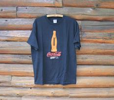 Vintage Coca-Cola Coke Zero Football Bottle Black T-Shirt Adult Size Large 3XL brown