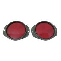 Red Reflector Assy Pair Late M-series For jeeps Willys M38 M38A1 M151 M37 M715