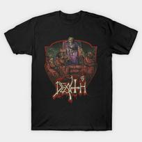 Asian Size Cotton Unisex Tshirt Print T-shirt Scream Bloody Gore 1987 T-shirt No-Cut Print Regular Fit L (61-70kg) juoda