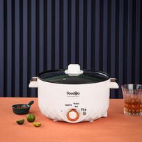 Multifunctional Electric Wok & Hot Pot: Steaming, Cooking, Braising, Stir-frying, Shabu-shabu & Grill.