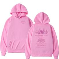 Rapper Jul Stade De France Album 2026 Hoodie Women Vintage Oversized Fashion Sweatshirt Loose Clothing Pullover Hoody XL rožinė