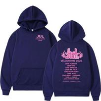 Rapper Jul Stade De France Album 2026 Hoodie Women Vintage Oversized Fashion Sweatshirt Loose Clothing Pullover Hoody M tamsiai mėlyna spalva