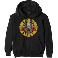 Fit 2026 Guns N 'Roses Rock Punk Retro European and American Loose Men's Hoodie Sweatshirt and Jacket L black