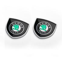 3D Car Metal Shield Logo Car Body Trunk Fender Badge MK68 Sticker Accessories For Skoda Octavia Fabia Rapid Yeti Superb A5 A7 VRS VII