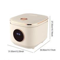 5L 2-3 People Smart Mini Rice Cooker  Multifunction Cooker Portable Electric Cooker Nonstick Pot for Kitchen Home cooking Machine EU beige