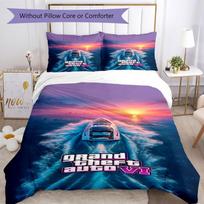 Gta Comforter Cover Set Design for Living Room Machine Washable Christmas Gift 135cmx200cm
