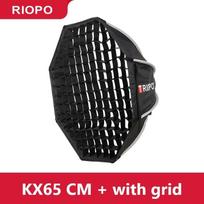 Triopo KX65 65cm KX90 90cm Speedlite Octagon Umbrella Softbox + Honeycomb Grid Outdoor Flash  Soft Box for Godox V1 Speedlite