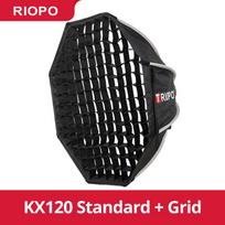 Triopo KX65 65cm KX90 90cm Speedlite Octagon Umbrella Softbox + Honeycomb Grid Outdoor Flash  Soft Box for Godox V1 Speedlite