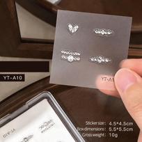 Adhesive Backing Nail Charm Art Stickers Crystal Pointed Bottom Zircon Nail Decoration  DIY Nail YTA10