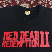 Red Dead Redemption 2 Logo Rockstar Games Promo Video Tee L black