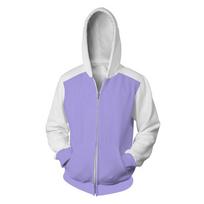 Naruto Shippuden Cosplay Costume Hinata Hyuga Hoodie Anime Cartoon Sweatshirt Teens S white