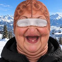 3D Printed Design 3D Printed Balaclava Full Face Coverage Winter Windproof Mask  For Skiing 2 brown