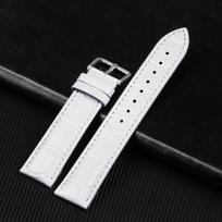 Premium Genuine Leather Watchbands 10/12/13/14/15/16/17/18/19/20/21/22/23/24mm Watch Band Strap High Quality Wrist Bracelet+Tool 15mm balta