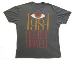 George Orwell 1984 T Shirt Future Shock Society Paranoia Unisex T-Shirt XXXL brown