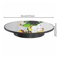 Electric Rotating Display Stand Mirrored Top Turntable ABS Body 40CM